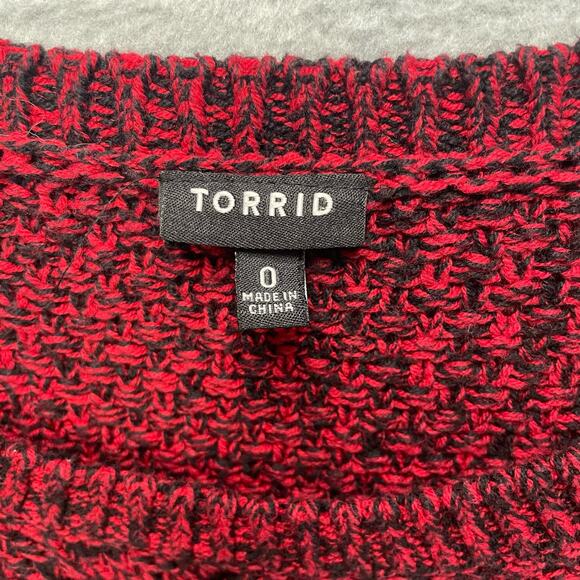 Torrid Marled Cable Knit Tunic Sweater Size 0X - Picture 3 of 5